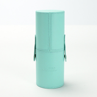 Boîte tubulaire ronde en cuir PU personnalisée, ronde, coffret cadeau en carton, emballage pour sérum de soins de la peau, cylindre de luxe