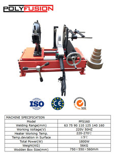 Machine à souder par emboîtement PFS160, machine à souder les tuyaux manuelle, machine à souder les raccords de tuyaux - Product Image 4