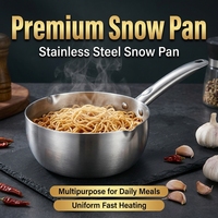 Casserole classique en acier inoxydable FLEY, compatible lave-vaisselle, multi-usages, pour la cuisine domestique et la restauration
