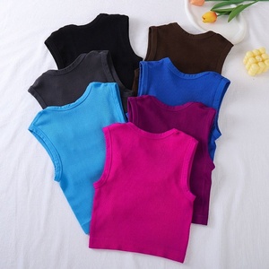 Top Corto Deportivo de <span class=keywords><strong>Tirantes</strong></span> con Cuello Cuadrado, Color Sólido, Ajustado, Transpirable y de Secado Rápido para Running y Fitness - Product Image 2