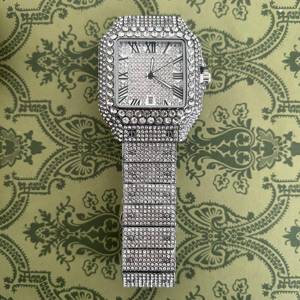 Relojes Hip Hop Iced Out con Incrustaciones de Diamantes, Reloj Automático Mecánico VVS Moissanite, Pasa el Test de Diamantes, Para Él y Para Ella - Product Image 3