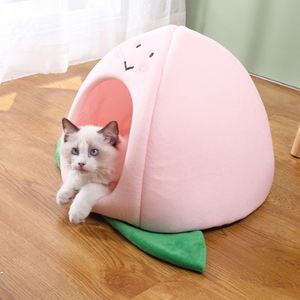 Cálido confort cama para gatos cesta para mascotas tumbona gatito casa Mat perros pequeños cueva tienda lindo cojín suave lavable gatos casa camas para - Product Image 4