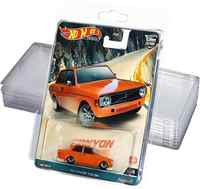 Étui protecteur transparent en PET de 0,7 mm d'épaisseur pour voiture miniature HW Premium, couvercle de présentation et de rangement sous blister