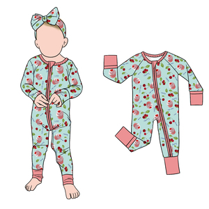 Romper Bayi Bambu Berkualitas Tinggi, Nyaman, Motif Dessert Manis, Resleting, Bernapas, dari Little Glow Kids - Product Image 4