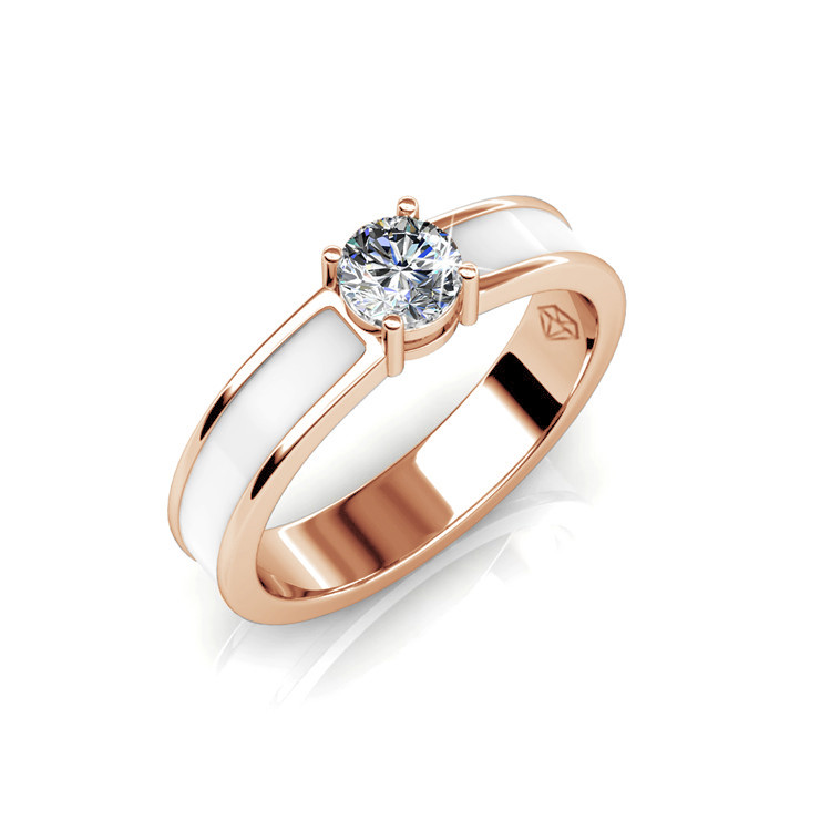 Quality Brass with 18K Rose gold plated White color