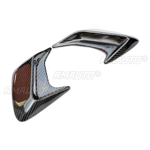 สติ๊กเกอร์ตกแต่งช่องระบายอากาศข้างรถยนต์ลายครีบฉลาม ทำจากคาร์บอนไฟเบอร์แท้ 1 คู่ - Product Image 4