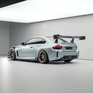Nouveau kit carrosserie en fibre de carbone pour G87 M2 avec matériel de montage auto-adhésif, style RZ, lèvre avant, diffuseur, spoiler, capot, garde-boue - Product Image 4