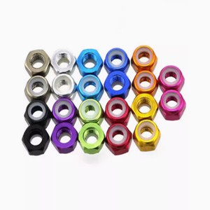 Nhôm Các Loại Hạt M2 M3 M4 M5 M6 Nylon Hex Chèn Nut Khóa Locknuts Tự-Khóa Hạt Không Có Mặt Bích - Product Image 4