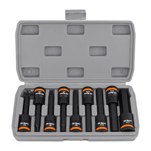 Jeu de douilles hexagonales Hi-Spec 1/2 pouce H4 H6 H8 H10 H12 H17 Outils de réparation automobile manuels en acier au chrome-vanadium - Product Image 1