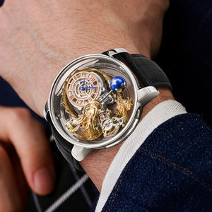 남성용 투르비옹 시계 드래곤 패턴 속이 비치는 기계식 쿼츠 무브먼트 메탈 30m 방수 고급 시계 - Product Image 4