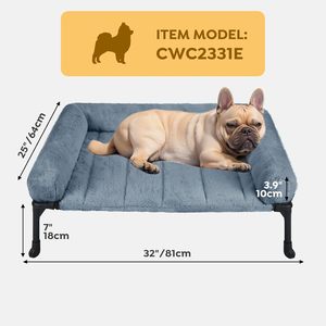 Kühlung Erhöhtes Hunde bett Flauschiges Plüsch polster Kissen Indoor Raised Umwelt freundlicher Winter Verwenden Sie große Hunde Soft Pet Sofa Cot - Product Image 3