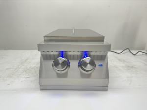 مصنع بيع بالجملة غاز مزدوج الجانب الموقد المطبخ في الهواء الطلق شواء الغاز المدمج في طباخ شواء 2 الموقد للخزانة - Product Image 6