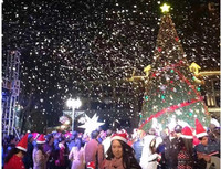 1500W Télécommande Scène Flocons De Neige Artificiels Machine À Neige Électrique En Aluminium pour Dj Festivals Mariages Fêtes