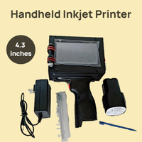 Impresora de Inyección de Tinta CIJ Portátil / Codificador Inteligente Industrial - Impresora de Códigos de Lote Compatible con Flex y Egg, Alimentada por Batería, 600dpi