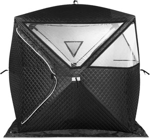 Foerstine <b>Pop</b> up Custom Outdoor Winter <b>Ice</b> Fishing Tent Portable Mobile Square Hiking Insulated Sauna Tent with Stove Hole - Product Image 1