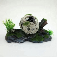 Décoration d'aquarium Crâne Humain Réaliste, Ornement de Bassin à Thème Pirate en Résine, Tête de Squelette Effrayante pour Grotte