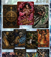 Cartes de collection BAOLIN Culture One Piece en métal en relief, personnages d'anime Luffy Zoro, cartes à jouer, jeux de société, jouets