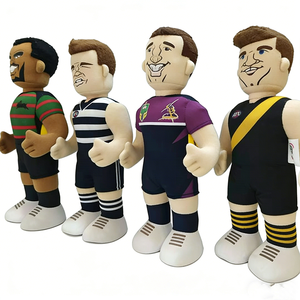 Customized AFL Geelong <b>Cats</b> Richmond Tigers footy player soft <b>plush</b> doll, Four full-body footy player <b>plush</b> dolls - Product Image 1