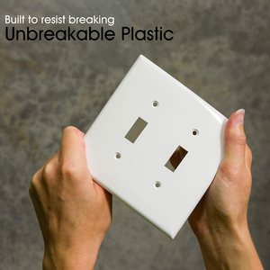 Interrupteur à bascule américain de haute qualité à 2 pôles et plaque murale, homologué CUL, 15A 120V NFC HUAYA LD-7002 - Product Image 2