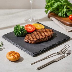 Vente <span class=keywords><strong>en</strong></span> gros de plaques <span class=keywords><strong>en</strong></span> pierre d'<span class=keywords><strong>ardoise</strong></span> noire 20x20x0,6 cm, carreaux naturels écologiques <span class=keywords><strong>en</strong></span> pierre noire pour la décoration de la maison - Product Image 2