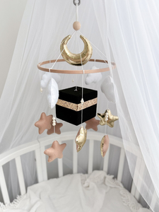Juguetes colgantes neutros <span class=keywords><strong>para</strong></span> niños, decoración de Kaaba, música Corán, cubo islámico, fieltro, guardería, móvil <span class=keywords><strong>para</strong></span> bebé, <span class=keywords><strong>cuna</strong></span> - Product Image 6