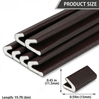 Bande d'étanchéité en mousse pour portes et fenêtres, étanche, anti-poussière, insonorisante, durable, pour portails et interstices de portes d'entrée