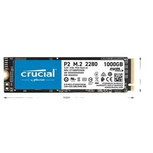 Cruciale P2 500G 1T M.2 Ssd Solid State Drive Black 500Gb 1Tb