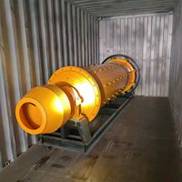 Broyeur à billes pour l'extraction minière à petite échelle, machine de broyage de minerai fin stable avec ensemble complet de composants d'entraînement pour le traitement des minerais