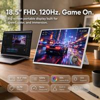 Moniteur portable 18,5 pouces 120 Hz FHD 1080P IPS Type-C avec prise en charge du logo de démarrage personnalisé et du micrologiciel pour ordinateur portable PC ODM