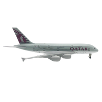 A380 Qatar airline modèle d'avion 20cm alliage de Zinc Logo personnalisé modèle d'avion 1: avion 200 modèle d'avion moulé sous pression