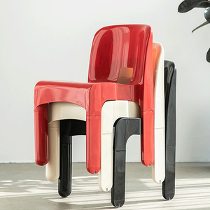 Silla de Comedor Moderna de Plástico con Patas de Metal, Diseño Ajustable - <span class=keywords><strong>TONY</strong></span> FURNITURE DL-287 para Restaurantes y Cafés, Cómoda - Product Image 2
