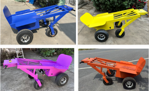 手动托盘车 电动不锈钢工具车 CE 认证 1000 公斤负载能力 易于移动 汽车拖车手推车 充气式 - Product Image 2