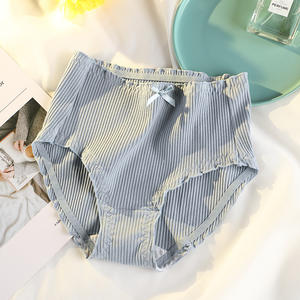 Celana dalam katun Combed, pakaian dalam setengah pinggang katun selangkangan antibakteri siswa perempuan Jepang ukuran besar bernapas - Product Image 2