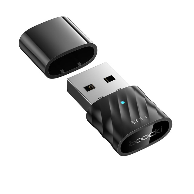 Toocki 30M Long Range Bluetooth 5.4 USB Bluetooth Adapter USB Wireless Dongle EDR Audio Receiver Transmitter