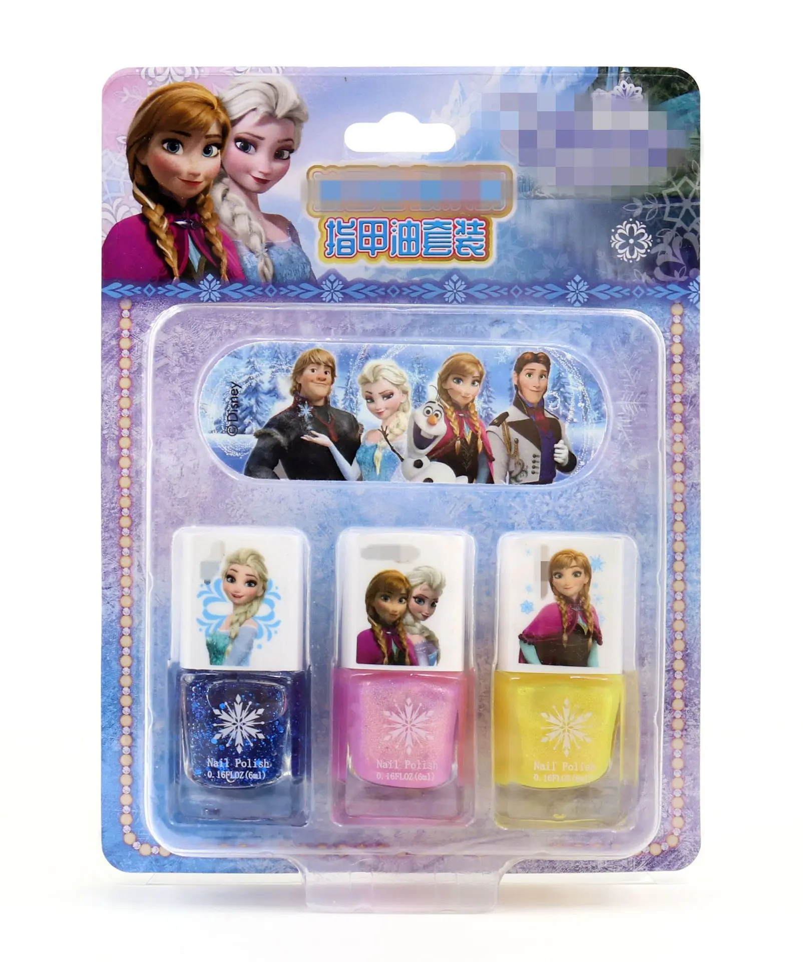 Für Frozen 3PCS Toxic Free Nagellack für Kinder Nagellack Set