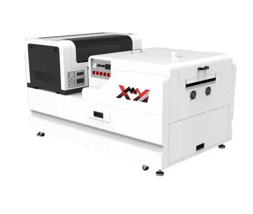 High quality dtf printer machine 12 inch pet film t-shirt printer dual Epson-F1080 dtf printer 30cm with shaking powder machine