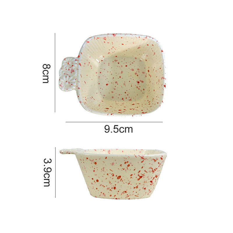 9,5*3,9 cm platillo rojo