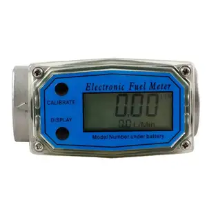 1/2 Inch To 2 Inch High-Precision Turbine Flowmeter Aluminum Alloy Electronic Digital Display For Water Diesel And Gasoline