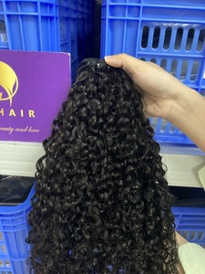 RXHAIR Vente en gros Offre Spéciale Pixie Bouclés Paquet de cheveux humains Pixie brésilien Cheveux bouclés Paquets de tissage de cheveux - Product Image 4