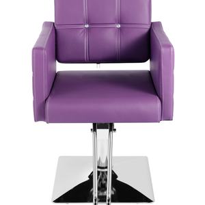 Mor renkte Modern çelik berber sandalyesi-berber oturma odası fabrika toptan için seçenek <span class=keywords><strong>Salon</strong></span> mobilya ekipmanları - Product Image 2