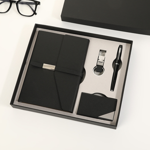 Gift Box Four Piece Set Notebook Keychain Signature Pen Business Card Holder