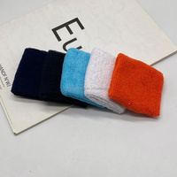 Bandeaux de poignet unisexes en coton pour le sport, le yoga et le spa, réutilisables, antidérapants, colorés, absorbants la transpiration, pour le lavage du visage