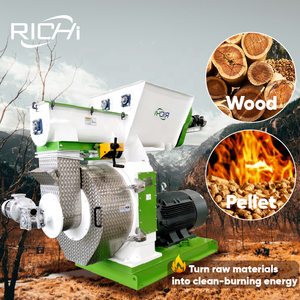 RICHI 500 Kg Wood Pellet Making Machine CE Certified Sawdust Producing Wood Fuel Pellet Machine Wood For Winter - Product Image 1