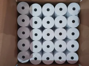 Rotolo di Carta Termica per Registratore di Cassa Senza BPA, Bianco, Larghezza 55mm, Alta Qualità, Durata 10 Anni - Product Image 2