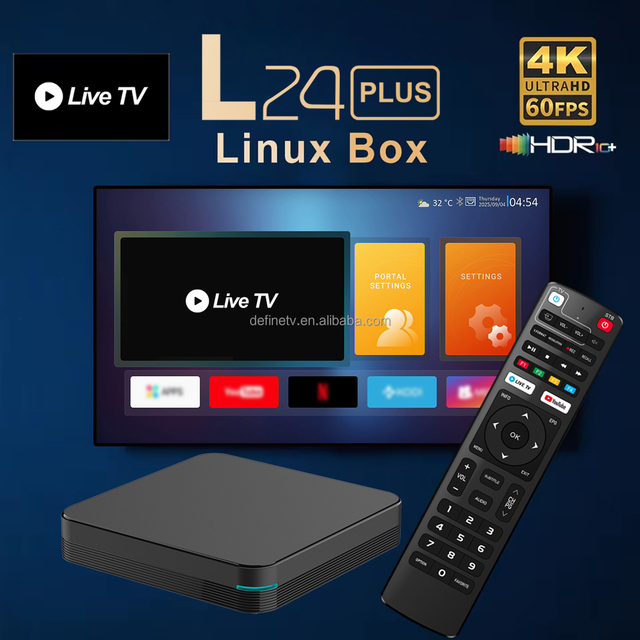 RTS Quad Core 4K 60FPS Linux4.9 OS Smart TV Box WiFi 802.11n 2.4G/5GHz Ethernet 10/100Mbps 8K Support More Apps