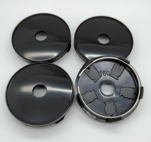 Moyeux de <span class=keywords><strong>roue</strong></span> noirs universels 60mm Capuchon de moyeu central pour autocollants de logo 56mm Auto No Logo Badge Premium Wheel Cover - Product Image 4