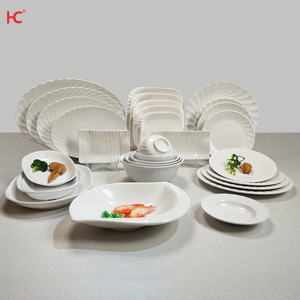 Assiettes de service rondes en mélamine incassable pour buffet, restaurant et fête – Vaisselle de table en <span class=keywords><strong>plastique</strong></span> grand format - Product Image 1