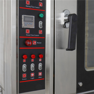 Horno eléctrico de convección de 5 bandejas de acero inoxidable para panadería de pan francés con pulverización, horno para hornear al vapor, equipo para hornear - Product Image 3