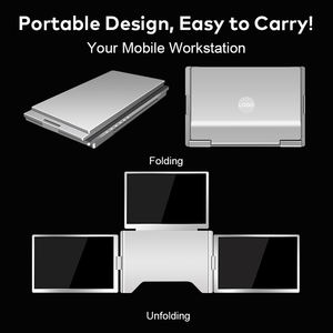 <span class=keywords><strong>C</strong></span>âble de bureau OEM ODM modèle 1 pour 3 écrans 16 ''1920*1200P IPS Panel Moniteur d'écran portable - Product Image 5