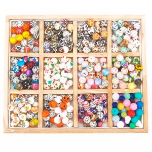 Vente en gros de perles en silicone rondes douces de qualité alimentaire écologiques de 15 mm pour la fabrication de jouets à mâcher pour bébés - Product Image 1